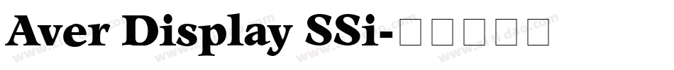 Aver Display SSi字体转换